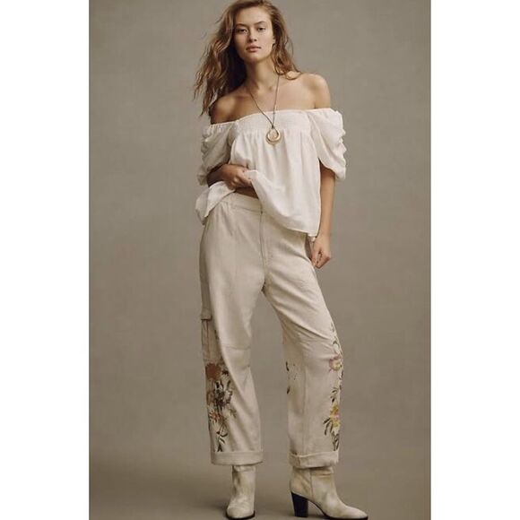 Anthropologie Pilcro Botanical Slim Beach Cargo Pants,All Products : American Fashion Style Bags On Sale